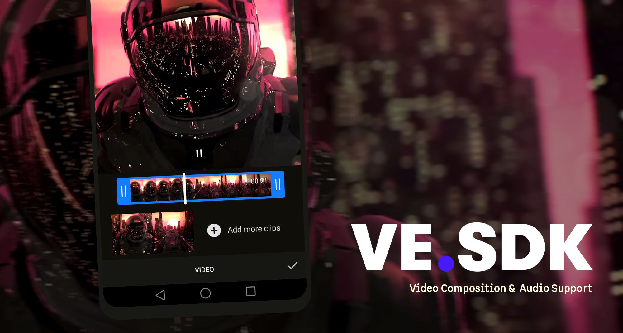 Video Composition and Audio Support for VE.SDK